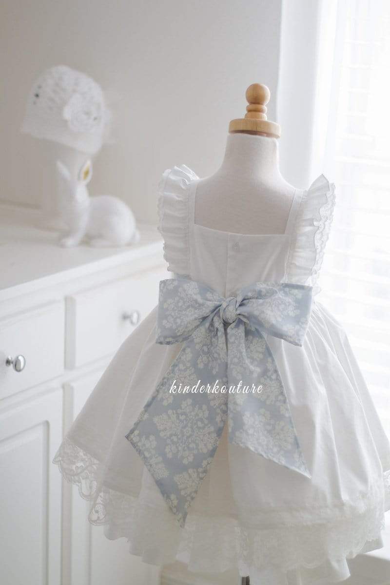 2T Grace Baby Baptism Dress - Blue - Kinder Kouture