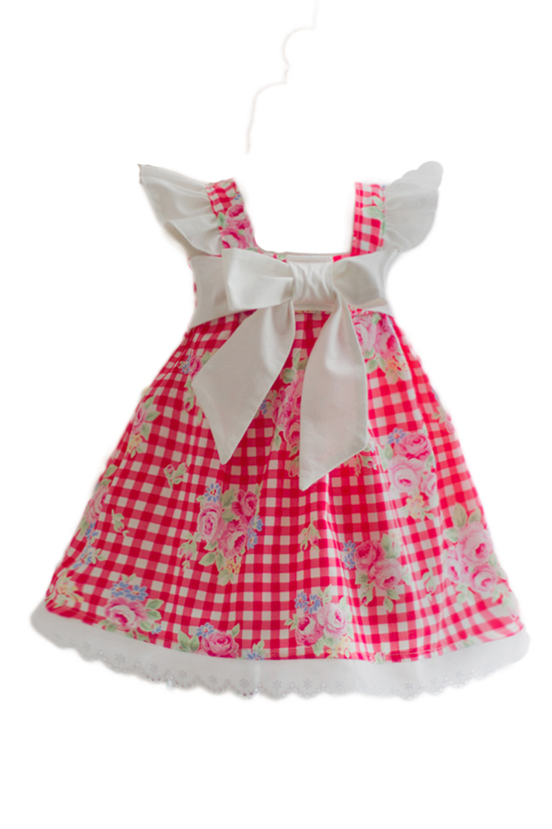 Red Lecien Gingham Baby Dress