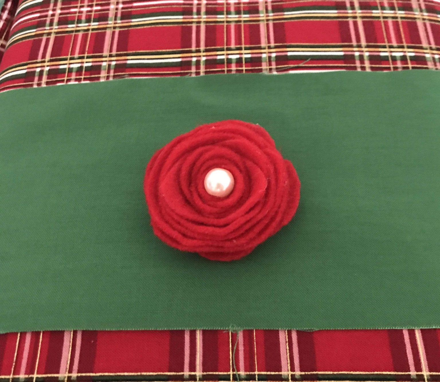 Kinder Kouture Accessory Red Felt Flower Headband