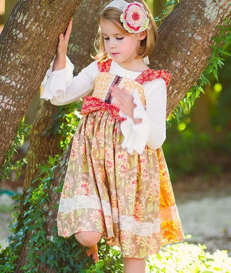 Cinnamon Avalon Dress - Kinder Kouture