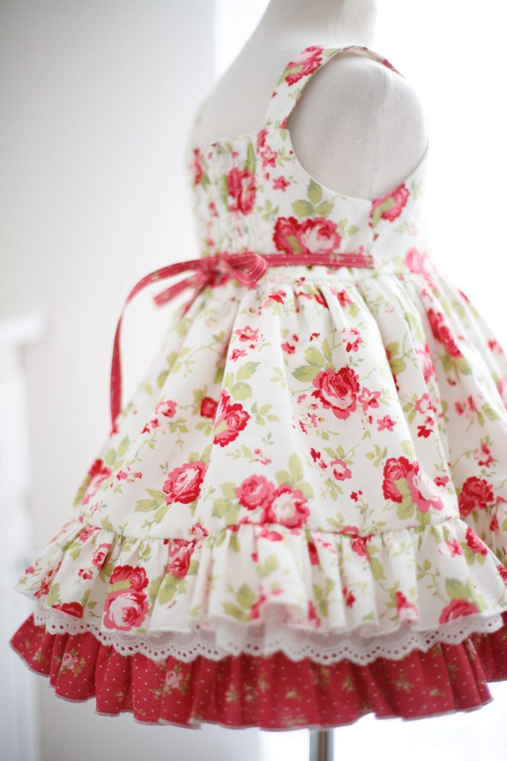 Country Cottage Rose Baby Dress - Kinder Kouture