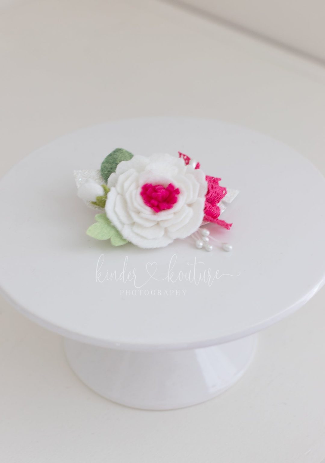 Creamy Vintage Rose Hair Accessory - Kinder Kouture