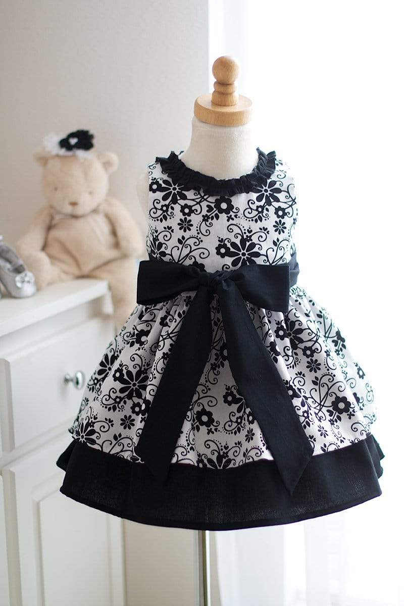 Kinder Kouture Dress Black and White Floral Dress