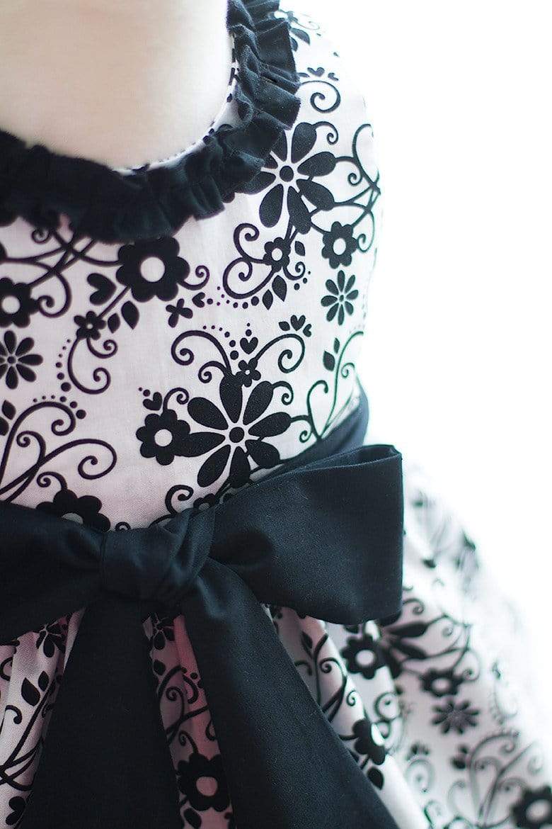Kinder Kouture Dress Black and White Floral Dress