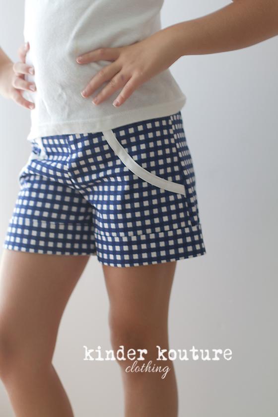 Gingham Shorts - Kinder Kouture