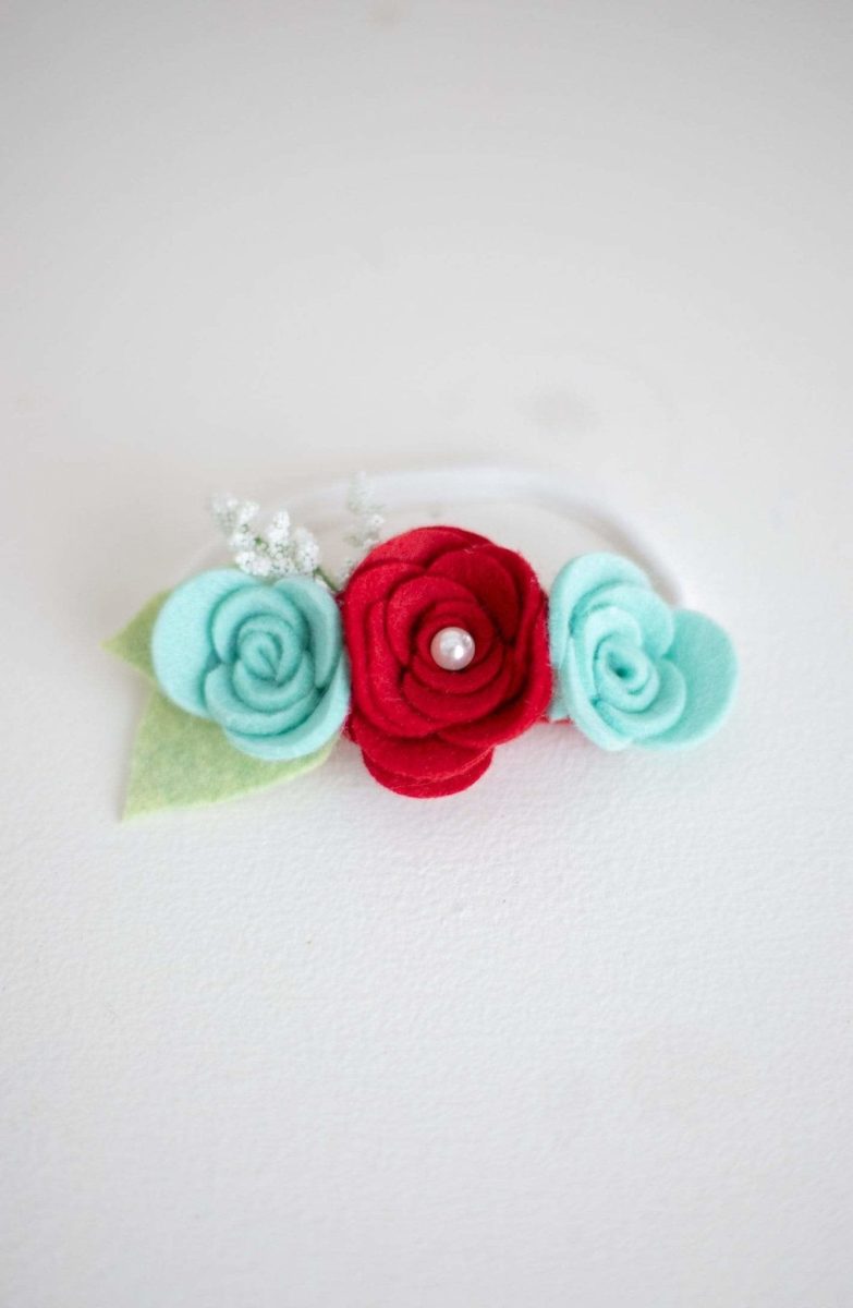 Jingle Felt Flower Headband - Kinder Kouture