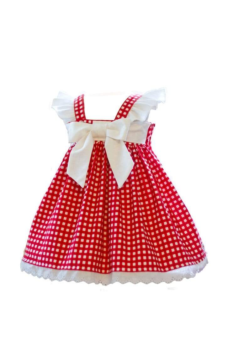 RTS Red Gingham Dress - Kinder Kouture