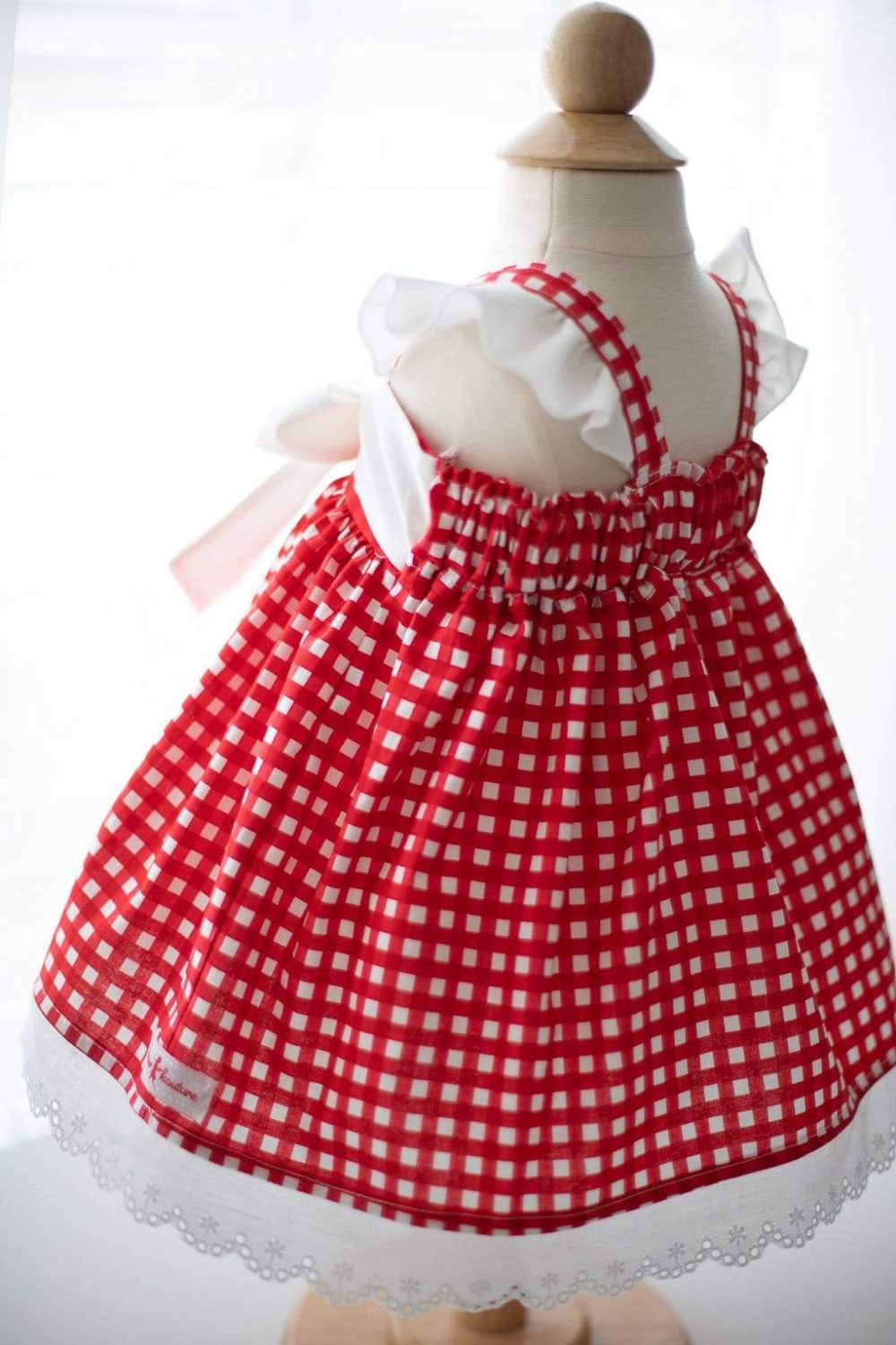 RTS Red Gingham Dress - Kinder Kouture