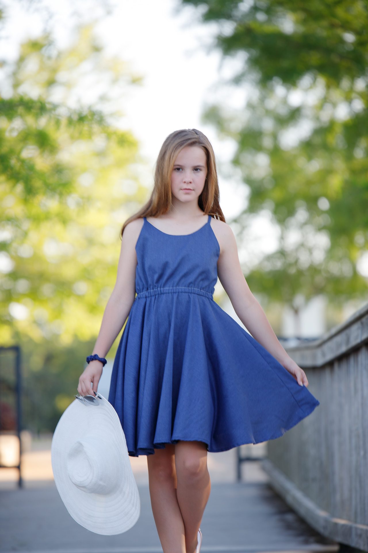Blue jean sales dress little girl