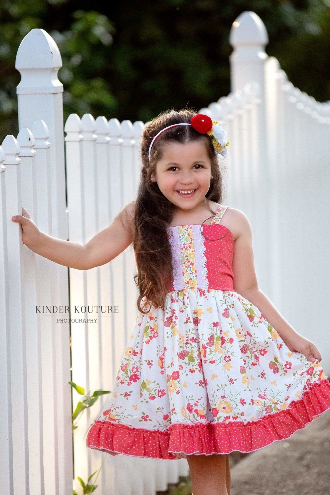 Sunshine Strawberry Summer Dress - Kinder Kouture