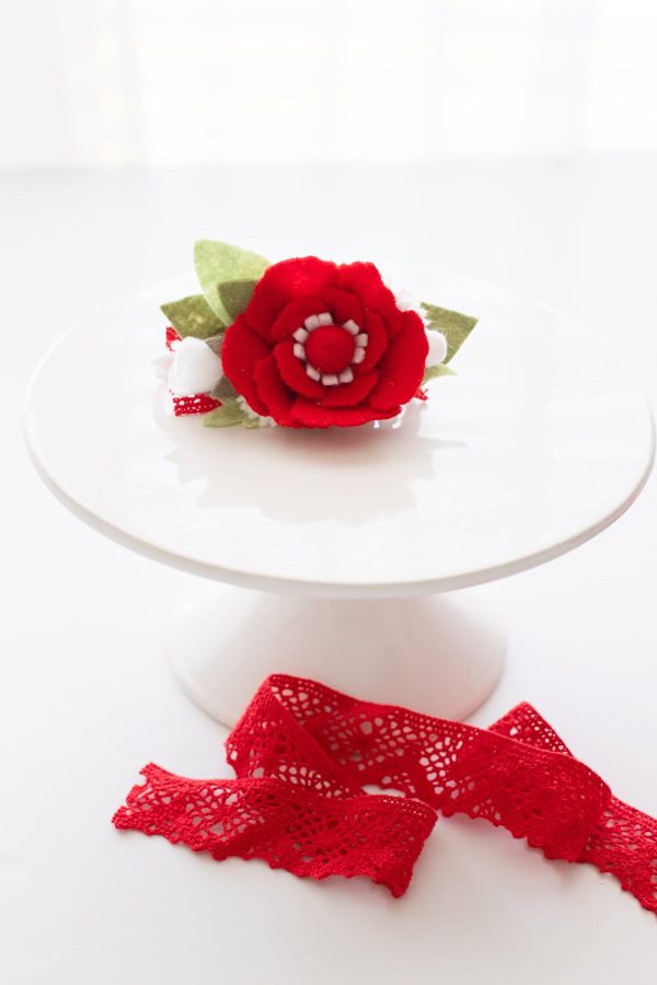 Red and White Hair Accessory