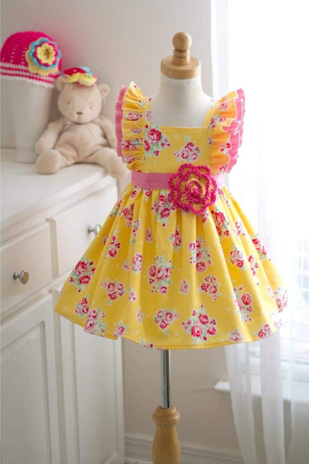 Yellow Rose Dress - Kinder Kouture